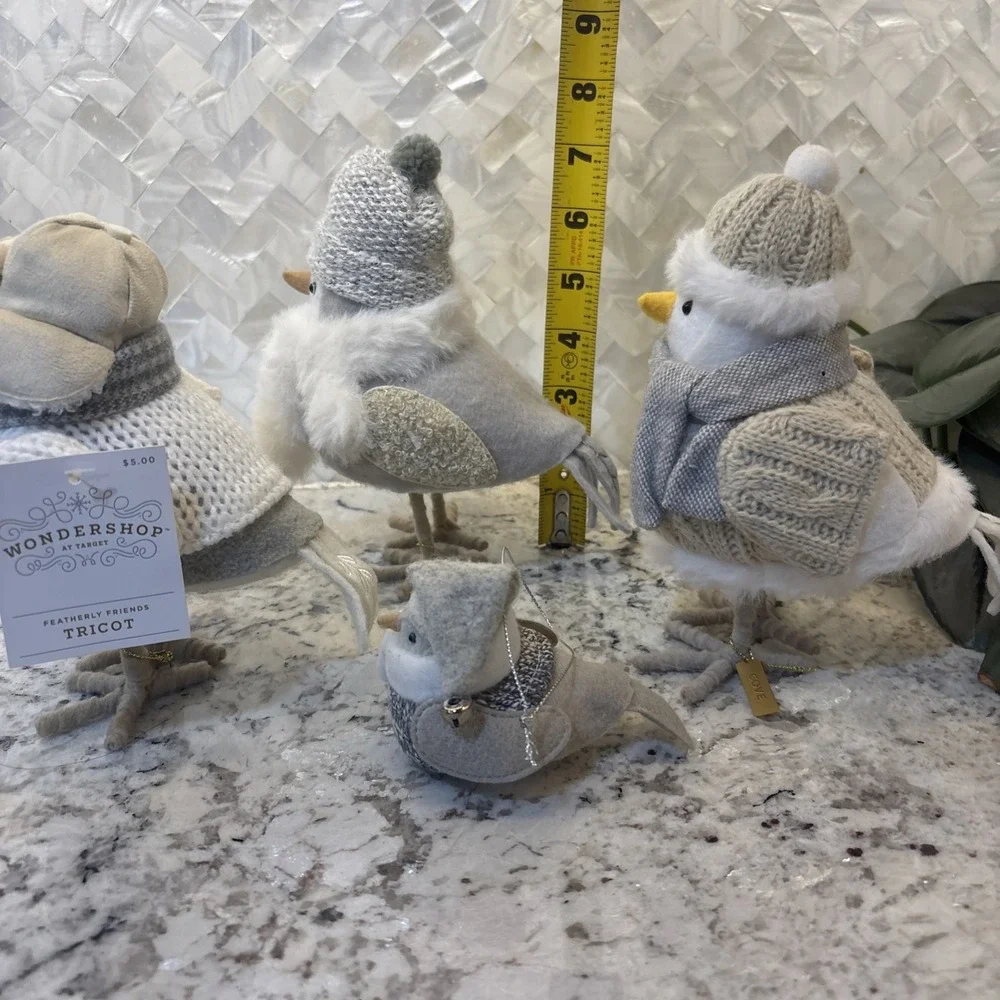 2022/23 Target Wondershop Christmas Holiday Birds Purl Tricot Cove A Mini White